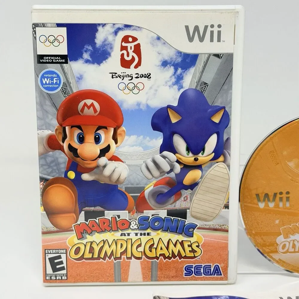 Mario and Sonic at the Olympic Games Nintendo Wii 2007 Complete CIB Tested
